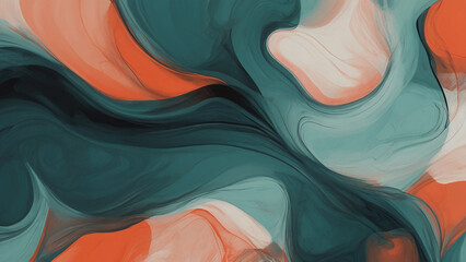 abstract background by combining cool tones of teal warm