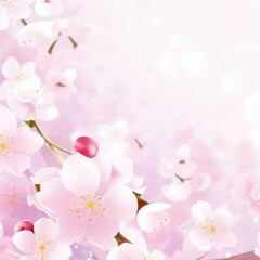 Cherry greeting card background