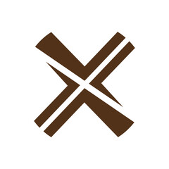 Monogram X. Design vector X logo. Monogram initial letter mark X logo design. Monogram design vector logo. Monogram initial letter mark X logo design. Simple X monogram. Monogram X design logo
