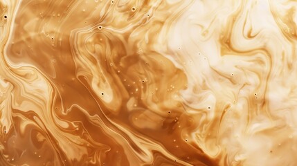 Coffee brown chocolate mixing with milk texture background Food and drink close up : Generative AI