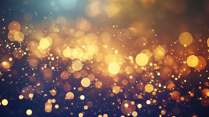 natural bokeh and bright golden lights Vintage Magic background with colorful bokeh Spring Summer...