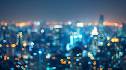City at night  blur photoBokeh background : Generative AI - obrazy, fototapety, plakaty