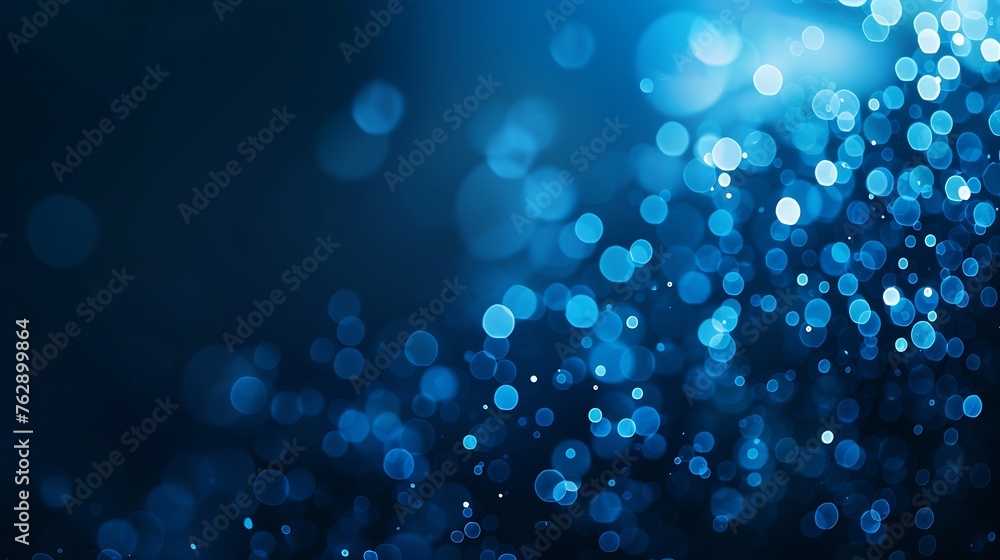 Poster defocused light flare blur glow banner cyber illumination bokeh neon navy blue black color gradient 