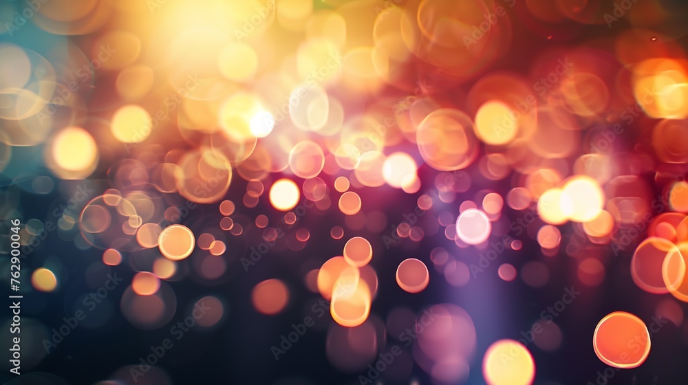 Poster blurred refraction light bokeh or organic flare overlay effect : generative ai