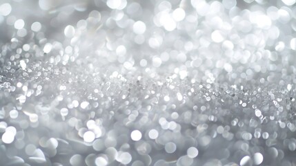 Abstract blur white and silver background with soft shimmer for displayWhite bokeh abstract...