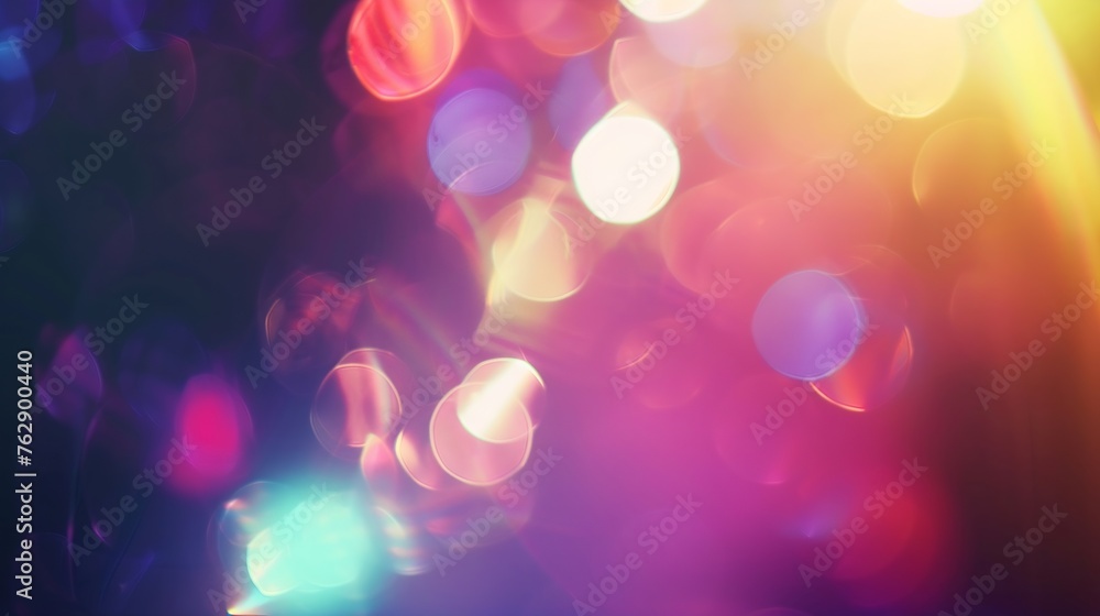 Poster blurred refraction light bokeh or organic flare overlay effect : generative ai