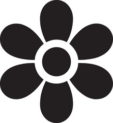 Simplicity in Bloom:  Flower Emoj Vector