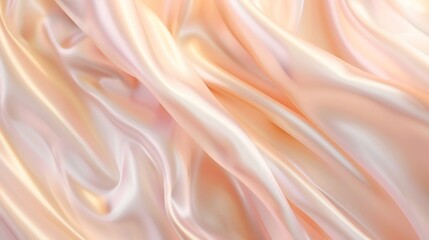 Light pale tender peach pink beige white silk satin fabric Elegant luxury abstract background for...