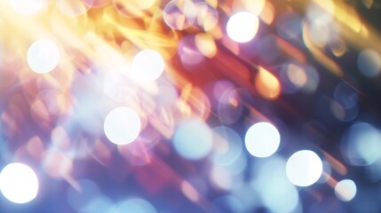 Fototapeta premium Blurred refraction light bokeh or organic flare overlay effect : Generative AI