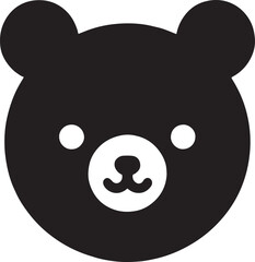 Forest Friend: Bear Emoji Vector

