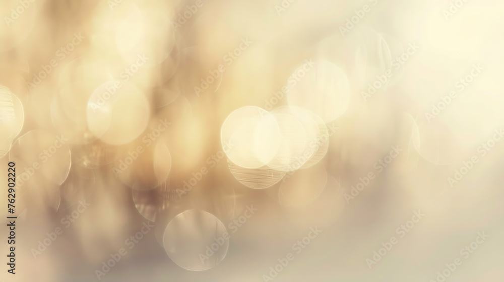 Leinwandbilder abstract blur soft focus soft blinking light beige horizontal copy space background : generative ai
