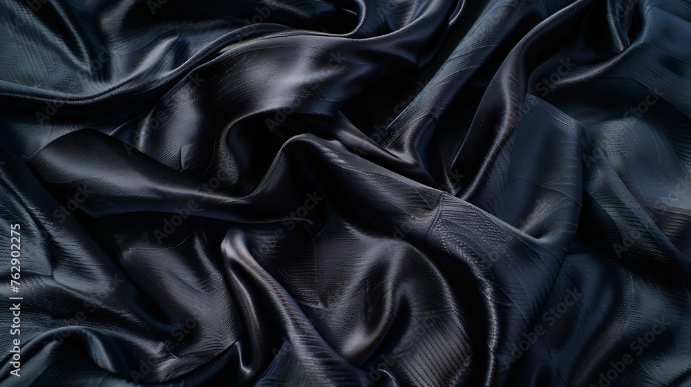 Aufkleber black gray satin dark fabric texture luxurious shiny that is abstract silk cloth background with pat