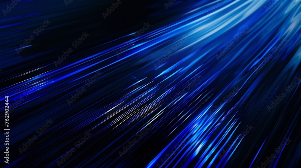 Poster blur luminous rays glowing neon banner cyber flare defocused ultraviolet navy blue color light lines