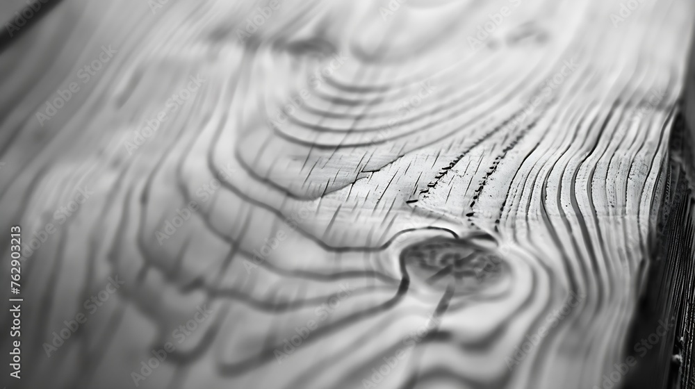 Aufkleber natural wood black and white background with blurred elements monochrome wooden surface pattern gray