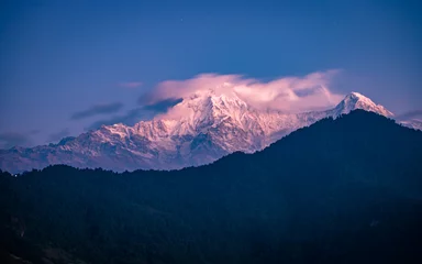 Papier Peint photo autocollant Annapurna sunrise over the mountain Annapurna range in Nepal.