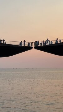 Kissing Bridge Vietnam Phu Quoc Island Sunset Town phu quoc marriage bridge. most pleasant place to register a marriage on the island. Love travel romance sunset