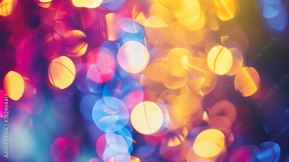 Poster abstract traces of bright light : generative ai