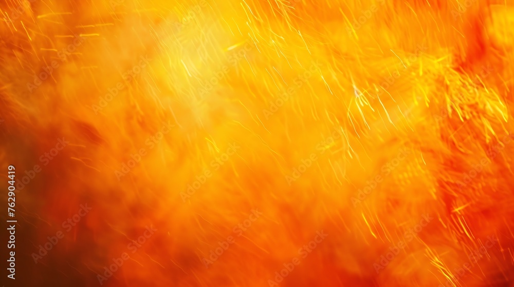 Aufkleber Yellow burnt orange red fiery golden brown black abstract background for design Color gradient Rough grain noise Colorful bright spots : Generative AI