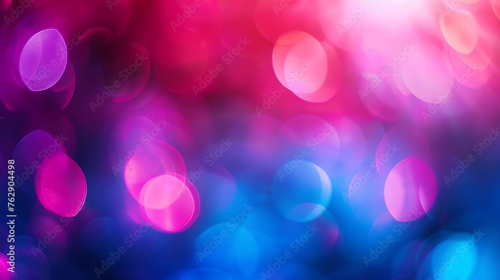 Aufkleber blur neon background color glow light flare bokeh sparks texture defocused blue red purple flecks ra