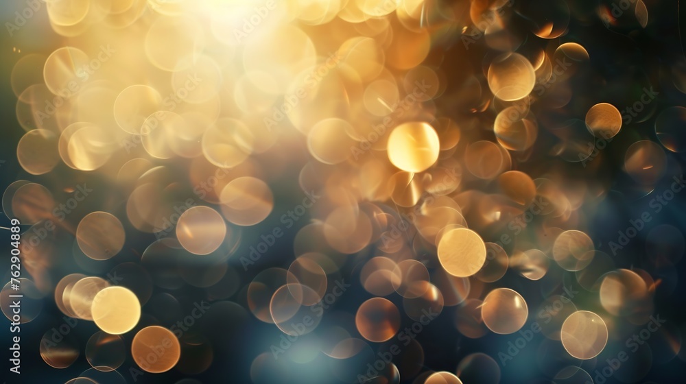 Poster blurred refraction light bokeh or organic flare overlay effect : generative ai