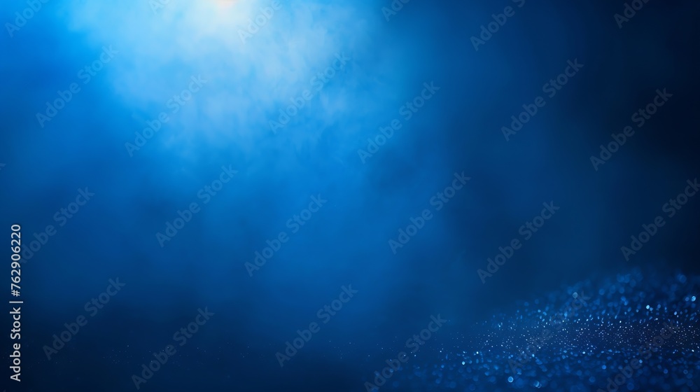 Fototapete abstract gradient blue blurred with grain noise effect background for product design and social medi