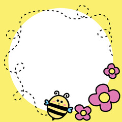 frame with bees