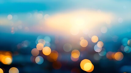 abstract blurred night sky background with sunshine lights for design concept : Generative AI