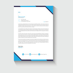 Corporate business letterhead design template