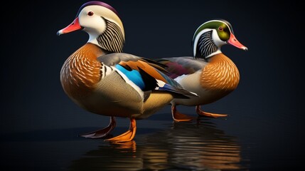 The most devoted duo is the Mandarin duck model.