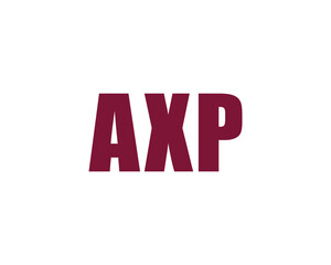 AXP logo design vector template