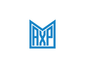 AXP logo design vector template