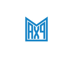 Fototapeta premium AXQ logo design vector template