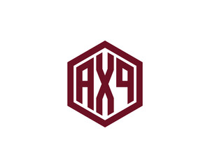 AXQ logo design vector template