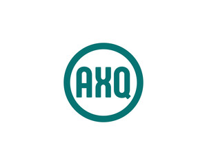 AXQ logo design vector template