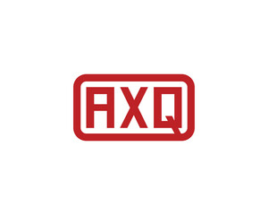AXQ logo design vector template