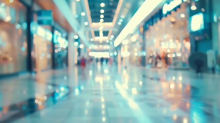 Blur view of shopping mall : Generative AI