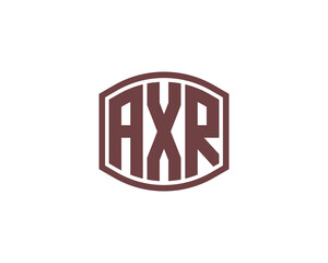 AXR logo design vector template