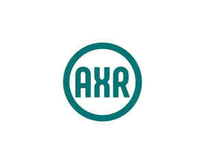 AXR logo design vector template