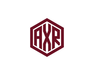 AXR logo design vector template