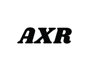 AXR logo design vector template
