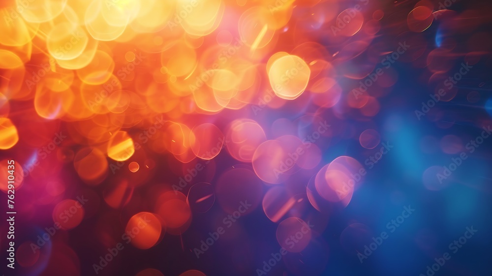 Poster abstract traces of bright light : generative ai