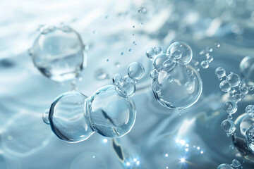 cosmetic essence liquid bubble