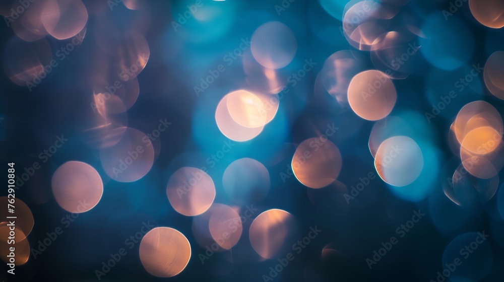 Aufkleber abstract background with bokeh defocused lights and shadow : generative ai