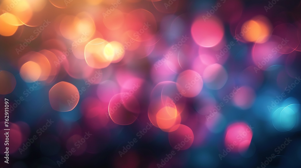 Poster abstract background with bokeh defocused lights and shadow : generative ai