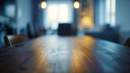 Table Top And Blur Interior of Background : Generative AI