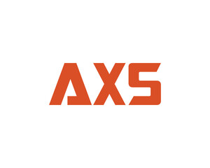 AXS logo design vector template