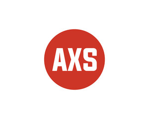 AXS logo design vector template
