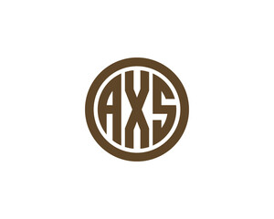 AXS logo design vector template