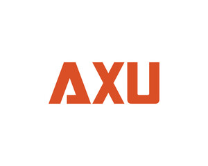 AXU Logo design vector template
