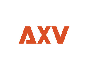 AXV logo design vector template